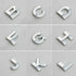 A-Z Alphabet Letters Car Sticker Self Adhesive Auto Badge Emblem 3D Chrome Good - D