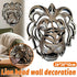 Lion Head Wall Decor Resin Wall Hanging Sculpture Home Living Room