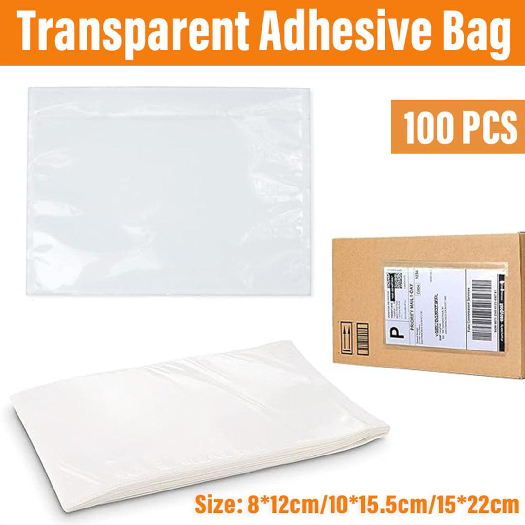 Plastic Bags 100PCS Transparent Zip Lock Clear Resealable Storage Packaging - 8x12cm