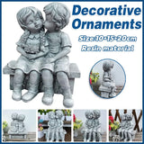 Resin Garden Ornament Outdoor Lawn Decoration Figurine For Men And Girls Yard