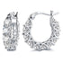 Sparkling U Shaped Earrings Fashion Jewelry Vintage Style Ear Accessories - Silver