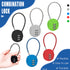 Combination Lock Padlock Locker 3 Digit Security Bike Suitcase Luggage Bag - Grey