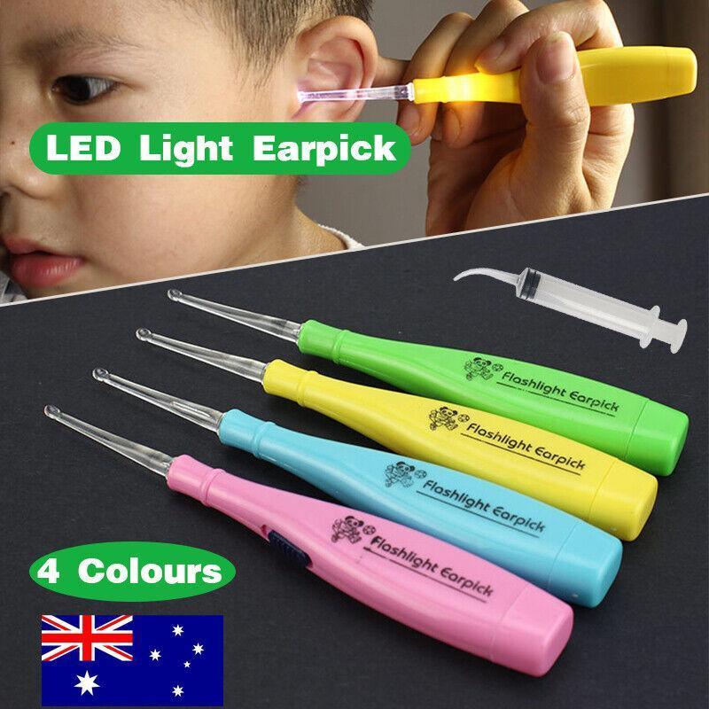 Au Tonsil Stone Remover Tool Stainless Steel Earwax Remover Led Light Earpick - Green