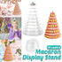 10-Tier Round Cake Stand Pastry Display Rack in Transparent Plastic