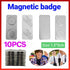 10x Magnetic Name Badge Tag Fastener Attachment Self Adhesive Strong Magnet NEW