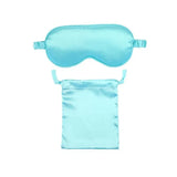 Pure Soft Silk EyeShade Blindfold Sleep Eye Mask Cover Light Shade Travel Relax - Green
