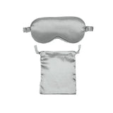 Pure Soft Silk EyeShade Blindfold Sleep Eye Mask Cover Light Shade Travel Relax - Grey