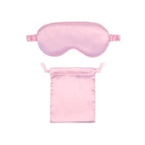 Pure Soft Silk EyeShade Blindfold Sleep Eye Mask Cover Light Shade Travel Relax - Light Purple