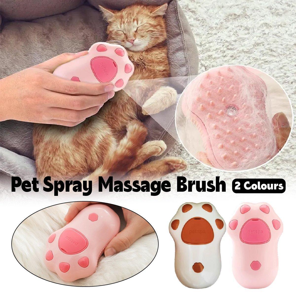 Pet Spray Massage Comb for Cats Dogs Cleaning Grooming Shedding Detangling Brush - Pink