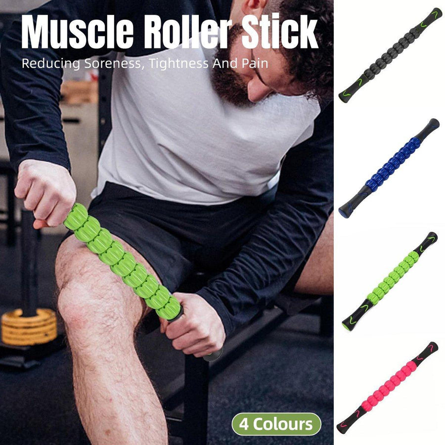 Muscle Massage Sticks Fitness Sport Fascia Rods High Strength Relaxation Roller - Black