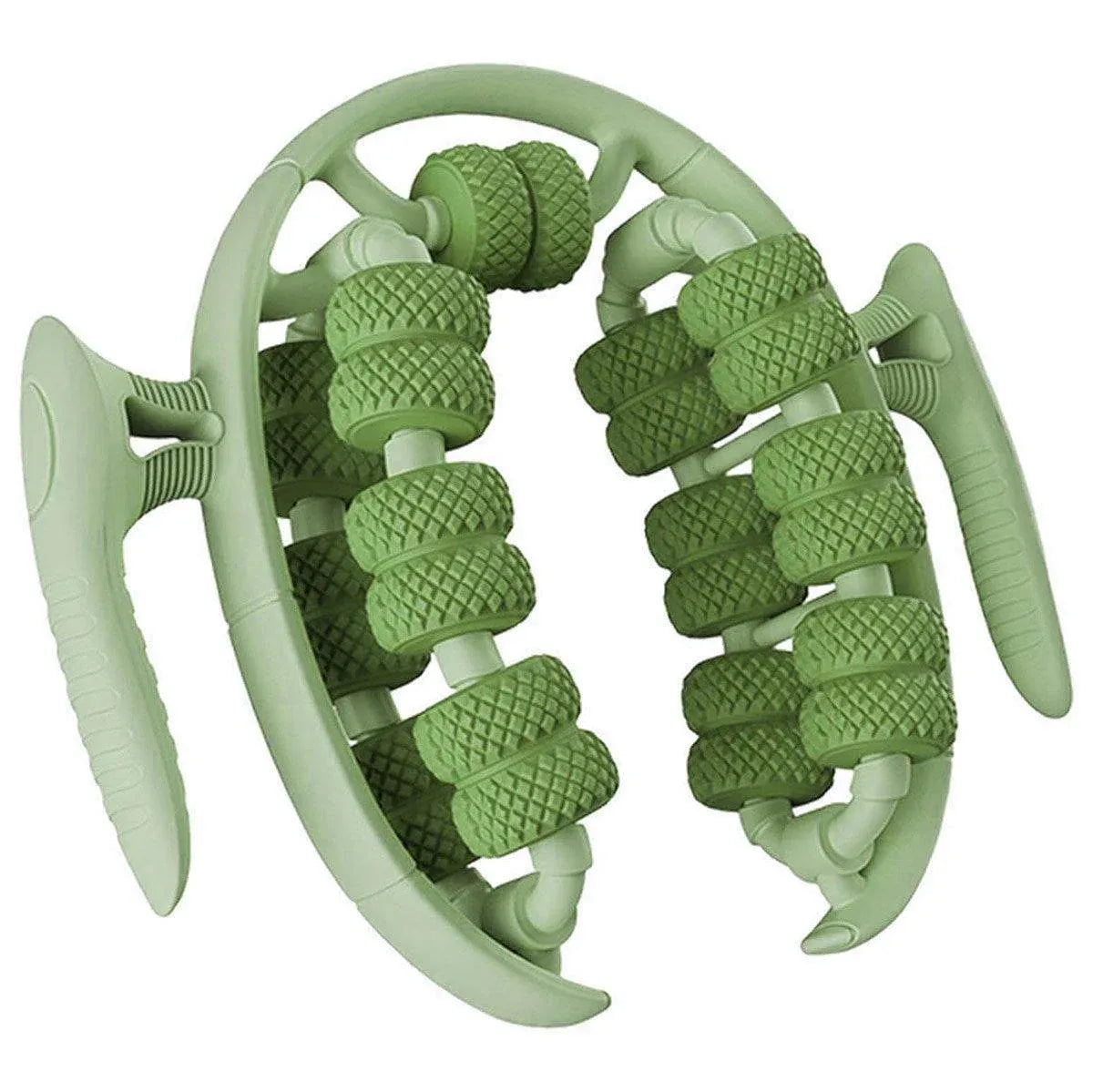 Leg Muscle Massager Roller 26 Round Wheel Calf Relaxation Yoga Fitness Tool - Green