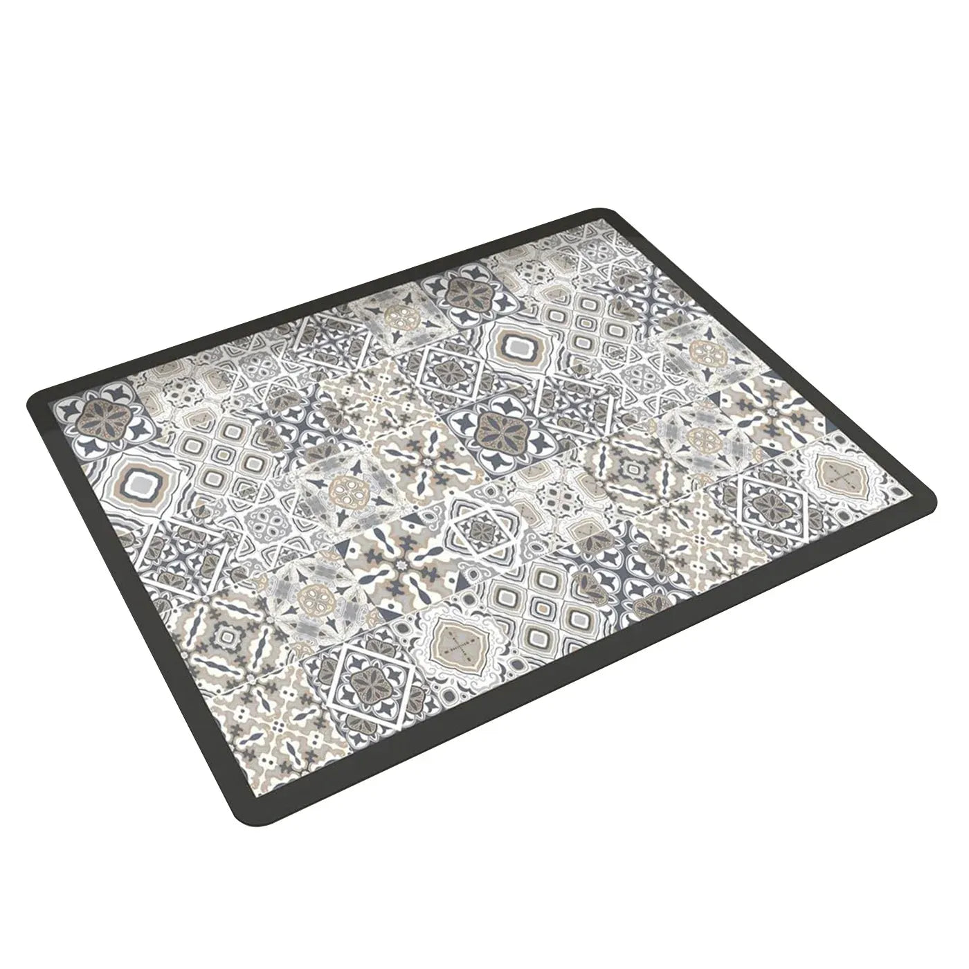 Draining Pad Cover Mat Water Absorbing Pad Washing Machine Top Dust Protection - Grey