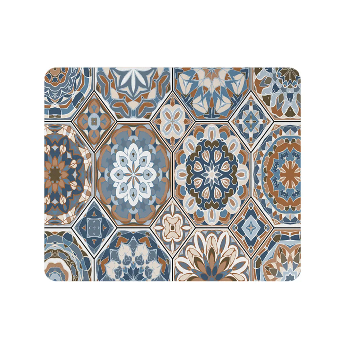 Washing Machine Water Absorbent Mat Quick Dry Dust Proof for Laundry Room Use - Colourful Print