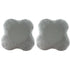2pcs Thick Yoga Kneeling Mat Knee Cushion for Elbow Support Gym Workout Pad - Grey