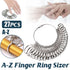 A-Z Finger Ring Sizer Size Sizing Measure Measurement Gauge Tool Set