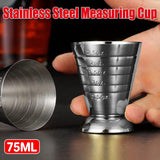 75ml Stainless Steel Bartending Measuring Cup Multifunctional Cocktail Jigger