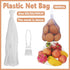 100pcs Nylon Mesh Bag Egg Storage Close Eye Plastic Mesh for Fruits Vegetables - 30cm