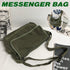 Green Messenger Shoulder Bag for Men Women Casual Work Travel and Daily Use