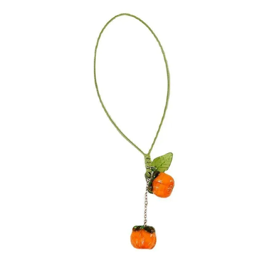 Accessories Bag Charm Key Chain Key Ring Car Keyring Ornament Persimmon Keychain - B