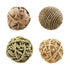 4/5PCS Pet Balls Rabbit Toys Bunny Straw Rattan Woven Chewing Ball Biting Toys - 4PCS