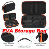Portable EVA Microphone Storage Case Handheld Mic Box with Dividers Shockproof