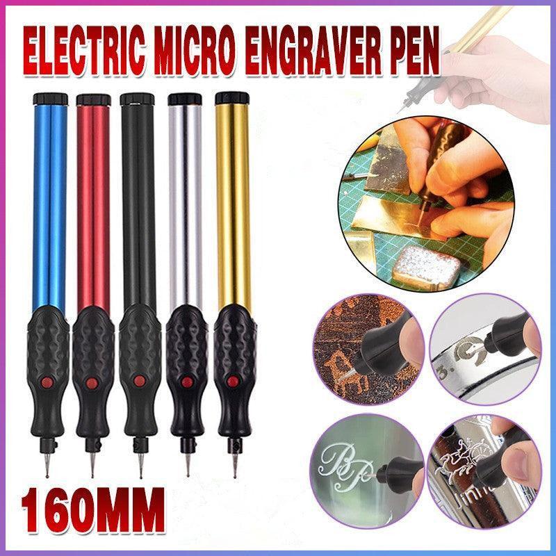 Tool Ceramic Metal Wood Engraving Pen Glass Electric Micro Engraver Diamond - Blue