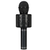 Karaoke Microphone Speaker Wireless Bluetooth Handheld Mic Usb Player Ktv Ws858 - Black