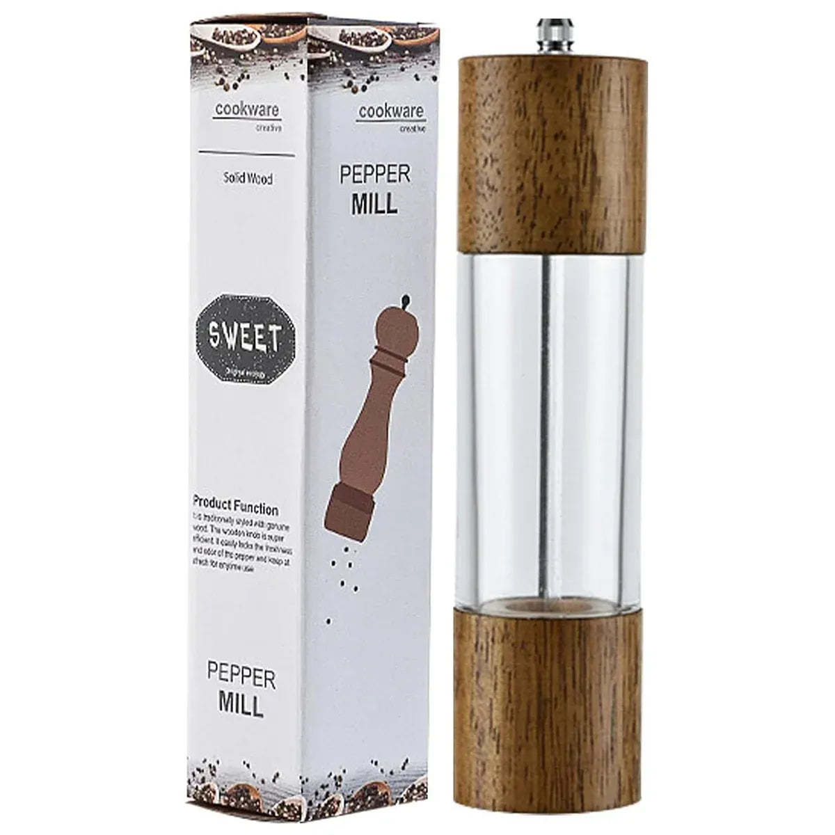 6 or 8inch Wood Grater Manual Pepper Grater Salt Grater Kitchen Tool Spice Shredder - 6inch
