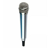 Mini Microphone Portable Vocal Instrument Mic for Mobile Phone Laptop Notebook - Silver