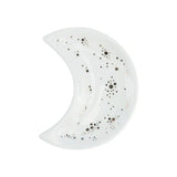 Moon Shaped Decorative Plate Fruit Tray Jewelry Storage Rack Dip Saucer for Home - 01