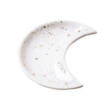 Moon Shaped Decorative Plate Fruit Tray Jewelry Storage Rack Dip Saucer for Home - 02