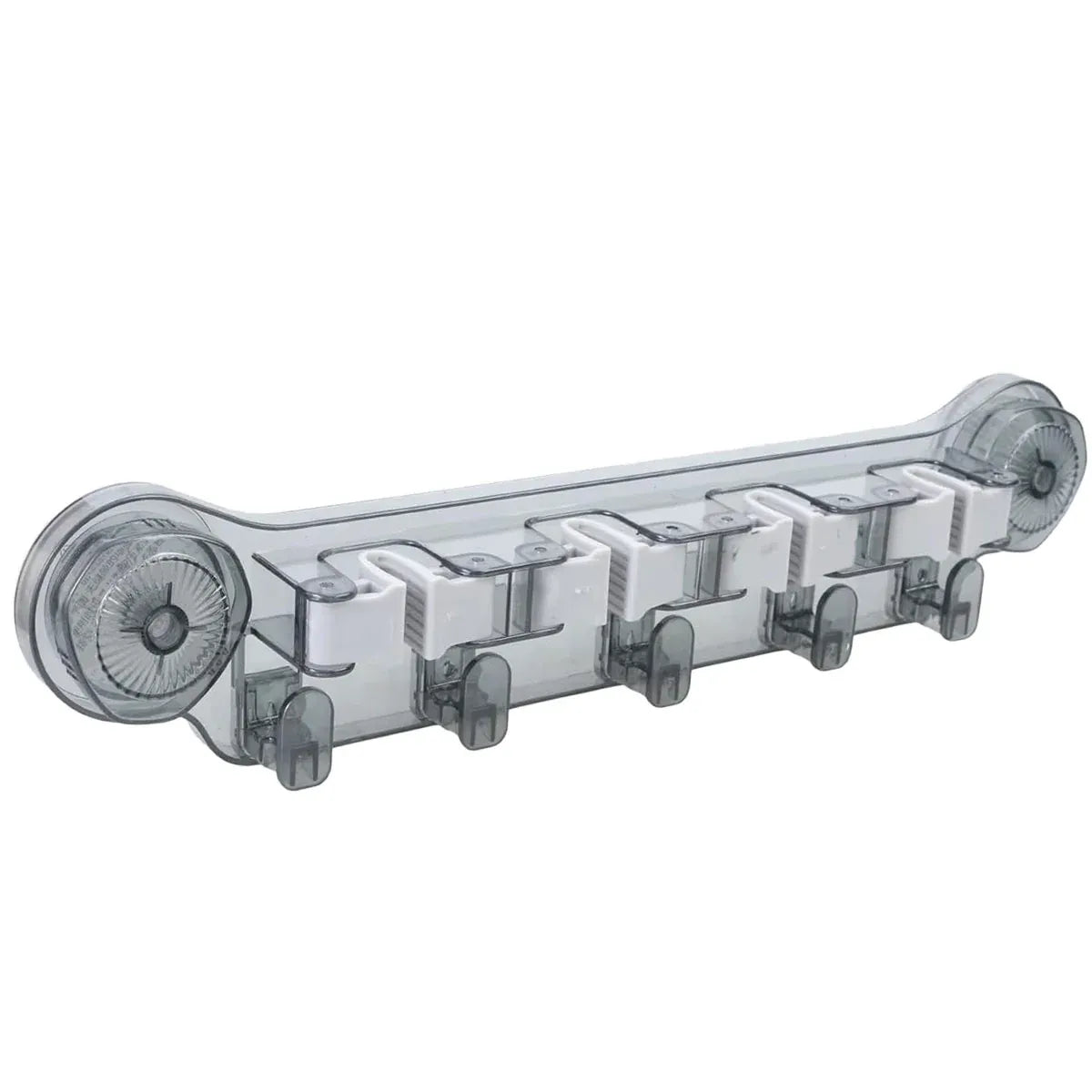 Wall-mounted Mop Fixing Rack Universal Model Strong Suction Cup Bathroom Rack - Grey