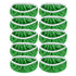 10PCS Replacement Mop Cloth Water Absorbent Wet Dry Refill Cover Household Tool - Green
