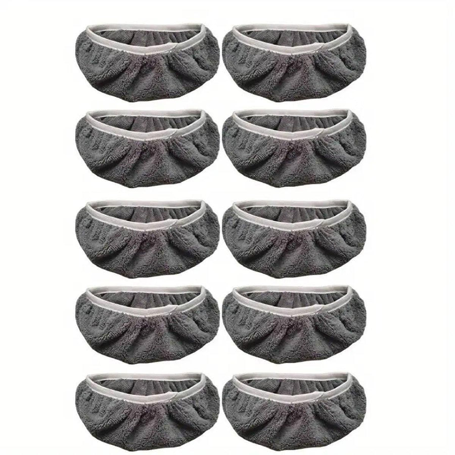 10PCS Replacement Mop Cloth Water Absorbent Wet Dry Refill Cover Household Tool - Grey