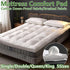 Hotel Mattress Protection Pads Bedding Comfort Mattress Topper Pads Mattress - 153x203cm-Brushed Fabric