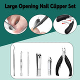 Professional Nail Clippers Set Manicure Pedicure Kit Stainless Steel Tools