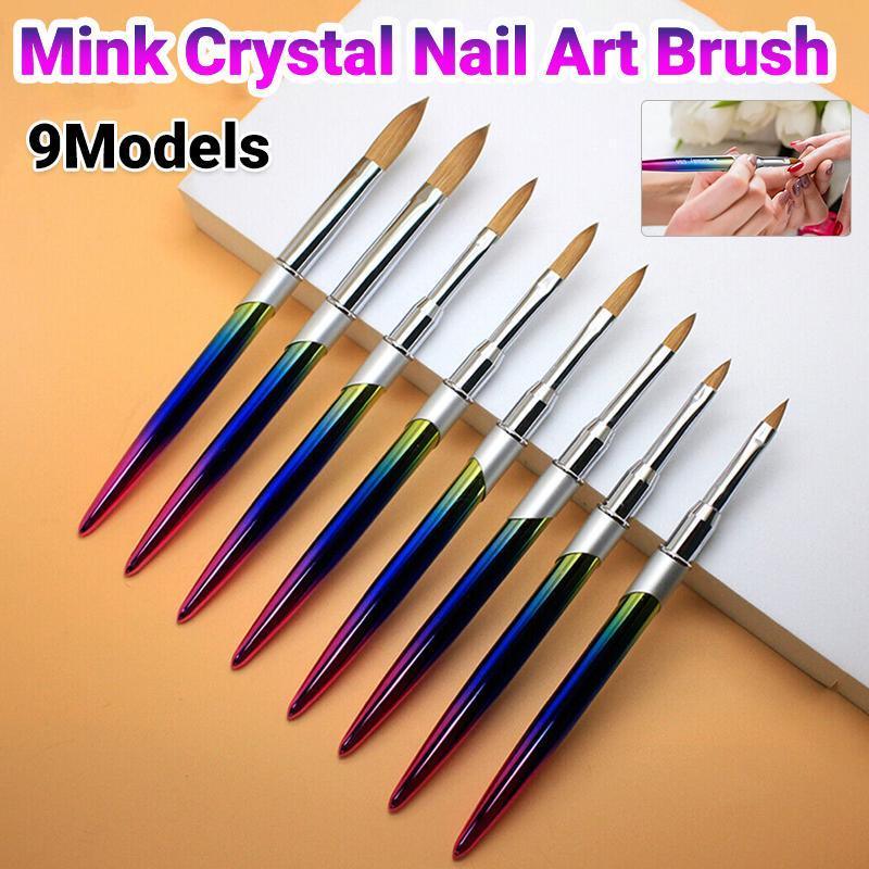 Kolinsky Acrylic Nail Art Brush Manicure Powder Professional Tools Size 2-18 - 2#