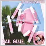 Nail Glue Adhesive 2g for Fake Nails Tips Acrylic Nail Art Strong Bond 2 to 50PCS - 50PCS