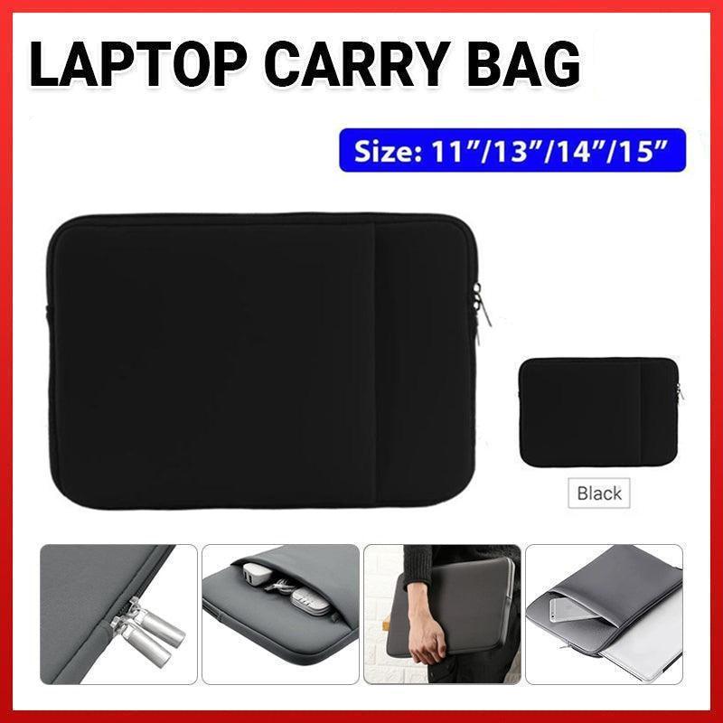 Black Laptop MacBook NoteBook Sleeve Bag Travel Carry Case Cover 13 14 15 16 Inch - 14Inch