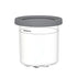 1 or 2 Pieces Ice Cream Tin Container Storage Box for Ice Cream Making Home - Grey