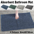 Anti-Slip Bathroom Mat Water-Absorbing Floor Mat Foot Mat Non-Slip Door Mat - Dark Grey