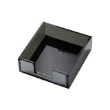 Large Desktop Sticky Note Box Organiser Office Supplies Storage Holder Drawer - Acrylic-Black