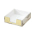 Large Desktop Sticky Note Box Organiser Office Supplies Storage Holder Drawer - Marble-Gold