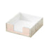 Large Desktop Sticky Note Box Organiser Office Supplies Storage Holder Drawer - Marble-Rose Gold
