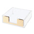 Large Desktop Sticky Note Box Organiser Office Supplies Storage Holder Drawer - Acrylic-Rose Gold