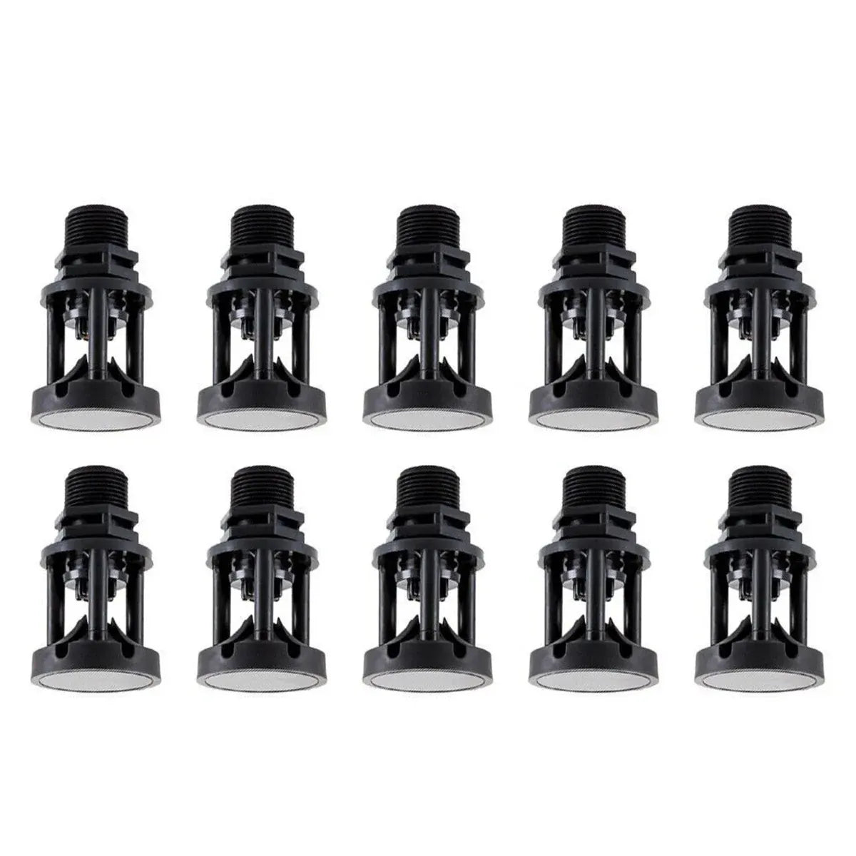 10pcs Atomizing Nozzles Water Spray Heads for Lawn Garden Green Belts Irrigation - 1/2 inch