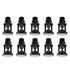 10pcs Atomizing Nozzles Water Spray Heads for Lawn Garden Green Belts Irrigation - 1/2 inch