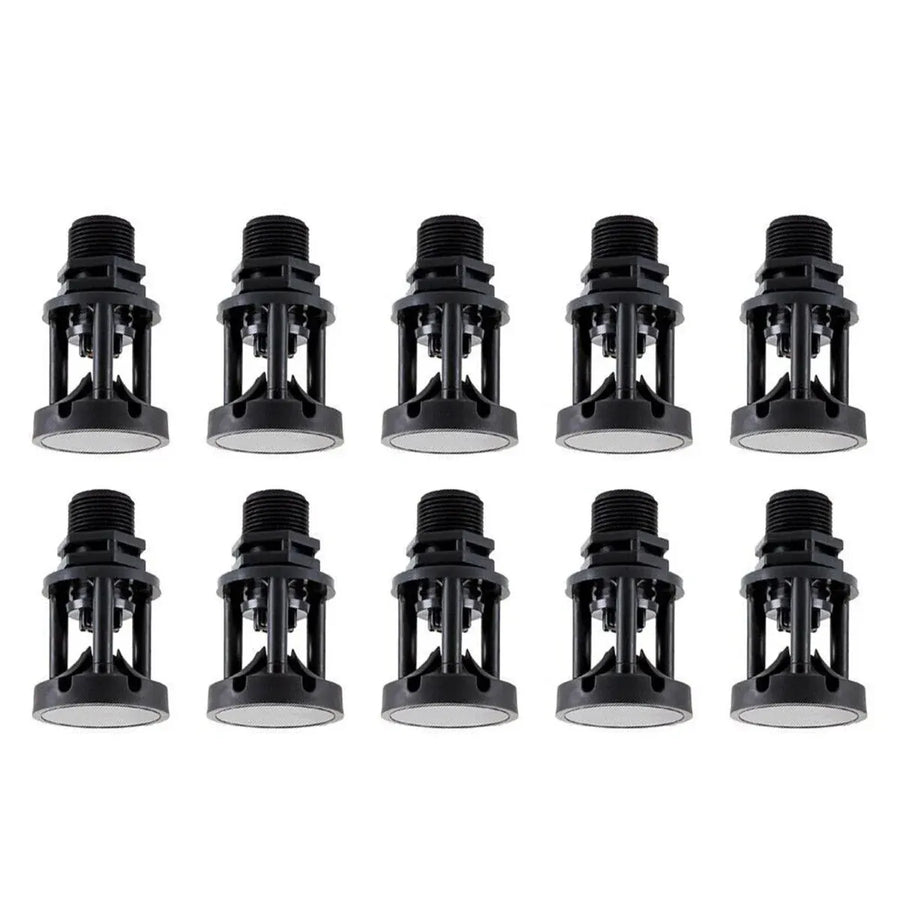 10pcs Atomizing Nozzles Water Spray Heads for Lawn Garden Green Belts Irrigation - 1/2 inch