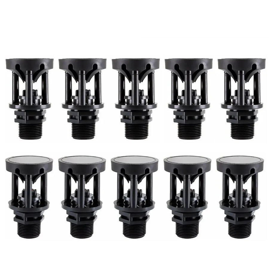 10pcs Atomizing Nozzles Water Spray Heads for Lawn Garden Green Belts Irrigation - 3/4 inch