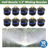 10PCS 1/2inch Misting Nozzles Atomizing Sprinkler Heads for Irrigation and Cooling